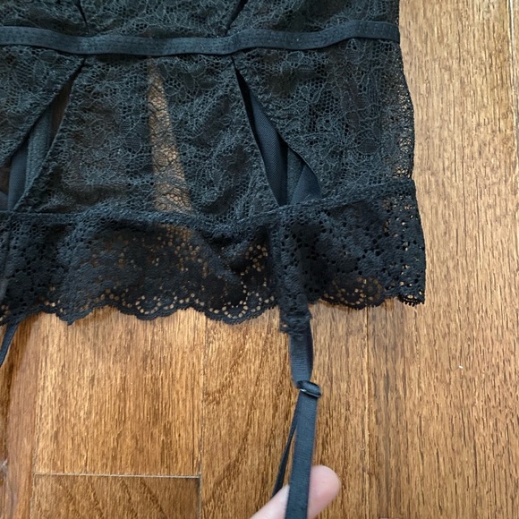NWOT victoria’s secret black lace cut out corset bustier top - Picture 9 of 9
